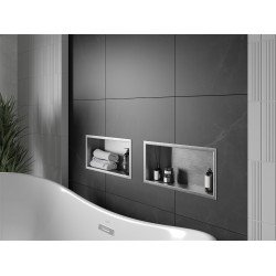 Mexen X-Wall-R  falba építhetö polc falfülke  45 x 20 cm, inox - 1910452010 Falfülke Falfülke 406959 Mexen