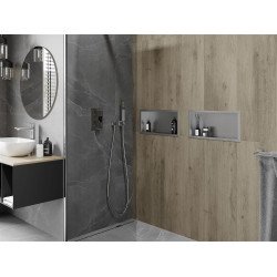 Mexen X-Wall-R  falba építhetö polc falfülke  45 x 20 cm, inox - 1910452010 Falfülke
