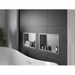Mexen X-Wall-R  falba építhetö polc falfülke  45 x 30 cm, inox - 1910453010 Falfülke Falfülke 406959 Mexen