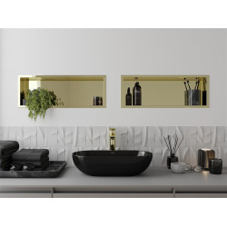 Mexen X-Wall-R  falba építhetö polc falfülke  60 x 20 cm, arany - 1950602010 Falfülke