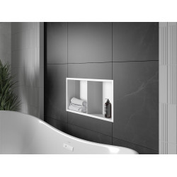 Mexen X-Wall-R  falba építhetö polc falfülke  polcal 60 x 30 cm, fehér  - 1920603010S Falfülke Falfülke 406959 Mexen