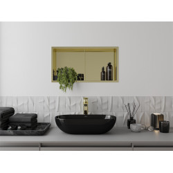 Mexen X-Wall-R  falba építhetö polc falfülke  polcal 60 x 30 cm, arany  - 1950603010S Falfülke