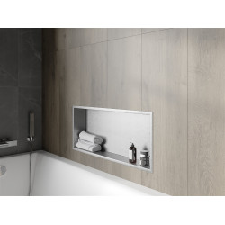 Mexen X-Wall-R  falba építhetö polc falfülke  75 x 30 cm, inox - 1910753010 Falfülke