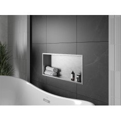 Mexen X-Wall-R  falba építhetö polc falfülke  75 x 30 cm, inox - 1910753010 Falfülke