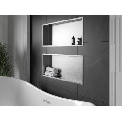 Mexen X-Wall-R  falba építhetö polc falfülke  75 x 30 cm, inox - 1910753010 Falfülke