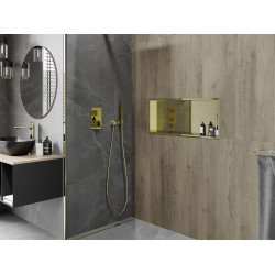 Mexen X-Wall-R  falba építhetö polc falfülke  75 x 30 cm, arany  - 1950753010 Falfülke