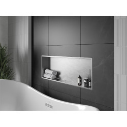 Mexen X-Wall-R  falba építhetö polc falfülke  90 x 30 cm, inox - 1910903010 Falfülke