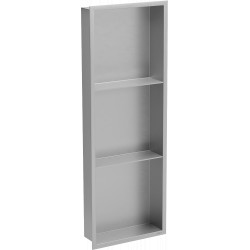 Mexen X-Wall-R  falba építhetö polc falfülke  polcal 90 x 30 cm, inox - 1910903010S Falfülke Falfülke 406959 Mexen