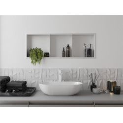 Mexen X-Wall-R  falba építhetö polc falfülke  polcal 90 x 30 cm, fehér  - 1920903010S Falfülke