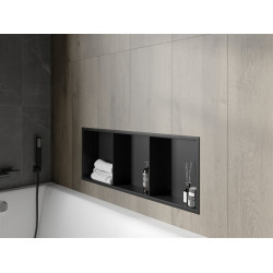 Mexen X-Wall-R  falba építhetö polc falfülke  polcal 90 x 30 cm, fekete  - 1970903010S Falfülke