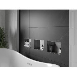 Mexen X-Wall-NR  falba építhetö polc falfülke burkolható keret 30 x 20 cm, inox - 1911302010 Falfülke Falfülke 406959 Mexen