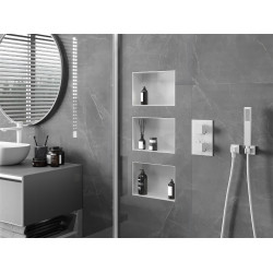 Mexen X-Wall-NR  falba építhetö polc falfülke burkolható keret 30 x 20 cm, fehér  - 1921302010 Falfülke