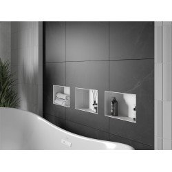 Mexen X-Wall-NR  falba építhetö polc falfülke burkolható keret 30 x 20 cm, fehér  - 1921302010 Falfülke Falfülke 406959 Mexen