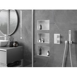 Mexen X-Wall-NR  falba építhetö polc falfülke burkolható keret 30 x 20 cm, fehér  - 1921302010 Falfülke
