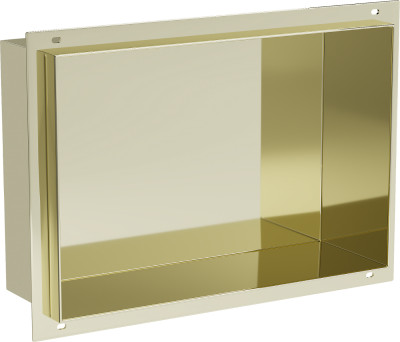 Mexen X-Wall-NR  falba építhetö polc falfülke burkolható keret 30 x 20 cm, arany  - 1951302010 Falfülke