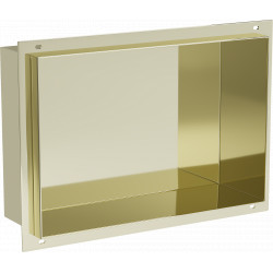 Mexen X-Wall-NR  falba építhetö polc falfülke burkolható keret 30 x 20 cm, arany  - 1951302010 Falfülke Falfülke 406959 Mexen