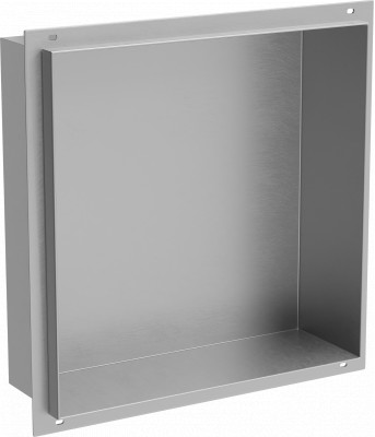 Mexen X-Wall-NR  falba építhetö polc falfülke burkolható keret 30 x 30 cm, inox - 1911303010 Falfülke