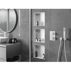 Mexen X-Wall-NR  falba építhetö polc falfülke burkolható keret 30 x 30 cm, fehér  - 1921303010 Falfülke