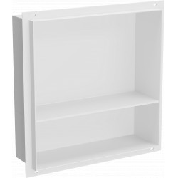 Mexen X-Wall-NR  falba építhetö polc falfülke burkolható keret  polcal 30 x 30 cm, fehér  - 1921303010S Falfülke Falfülke 406959 Mexen