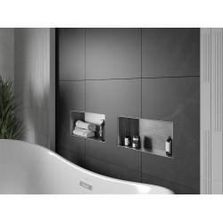 Mexen X-Wall-NR  falba építhetö polc falfülke burkolható keret 45 x 20 cm, inox - 1911452010 Falfülke Falfülke 406959 Mexen