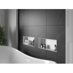 Mexen X-Wall-NR  falba építhetö polc falfülke burkolható keret 45 x 20 cm, fehér  - 1921452010 Falfülke Falfülke 406959 Mexen