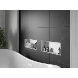 Mexen X-Wall-NR  falba építhetö polc falfülke burkolható keret 45 x 20 cm, fehér  - 1921452010 Falfülke Falfülke 406959 Mexen