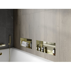 Mexen X-Wall-NR  falba építhetö polc falfülke burkolható keret 45 x 20 cm, arany  - 1951452010 Falfülke