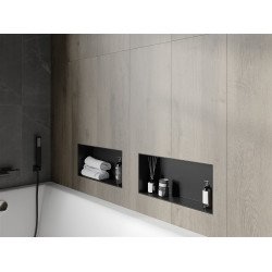 Mexen X-Wall-NR  falba építhetö polc falfülke burkolható keret 45 x 20 cm, fekete  - 1971452010 Falfülke