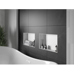 Mexen X-Wall-NR  falba építhetö polc falfülke burkolható keret 45 x 30 cm, fehér  - 1921453010 Falfülke Falfülke 406959 Mexen