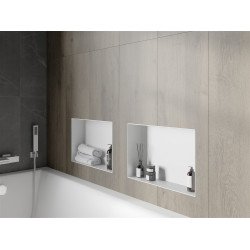 Mexen X-Wall-NR  falba építhetö polc falfülke burkolható keret 45 x 30 cm, fehér  - 1921453010 Falfülke