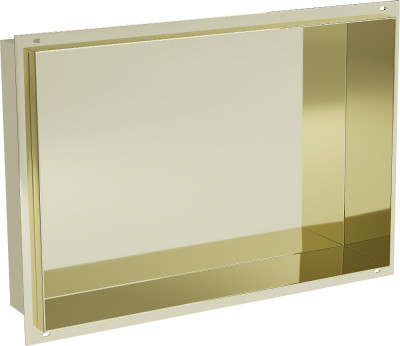 Mexen X-Wall-NR  falba építhetö polc falfülke burkolható keret 45 x 30 cm, arany  - 1951453010 Falfülke