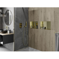 Mexen X-Wall-NR  falba építhetö polc falfülke burkolható keret 45 x 30 cm, arany  - 1951453010 Falfülke