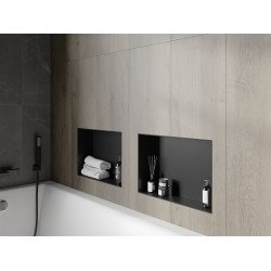 Mexen X-Wall-NR  falba építhetö polc falfülke burkolható keret 45 x 30 cm, fekete  - 1971453010 Falfülke