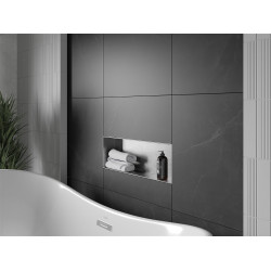 Mexen X-Wall-NR  falba építhetö polc falfülke burkolható keret 60 x 20 cm, inox - 1911602010 Falfülke Falfülke 406959 Mexen