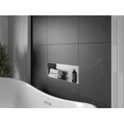 Mexen X-Wall-NR  falba építhetö polc falfülke burkolható keret 60 x 20 cm, inox - 1911602010 Falfülke Falfülke 406959 Mexen