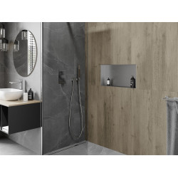 Mexen X-Wall-NR  falba építhetö polc falfülke burkolható keret 60 x 30 cm, inox - 1911603010 Falfülke