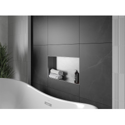 Mexen X-Wall-NR  falba építhetö polc falfülke burkolható keret 60 x 30 cm, inox - 1911603010 Falfülke Falfülke 406959 Mexen