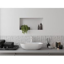Mexen X-Wall-NR  falba építhetö polc falfülke burkolható keret 60 x 30 cm, fehér  - 1921603010 Falfülke