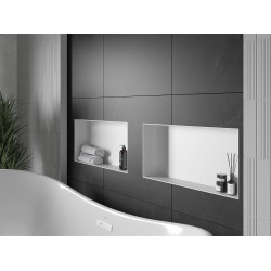 Mexen X-Wall-NR  falba építhetö polc falfülke burkolható keret 60 x 30 cm, fehér  - 1921603010 Falfülke