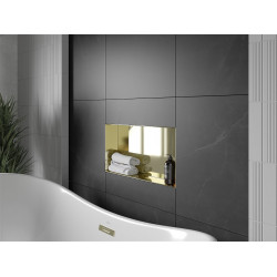 Mexen X-Wall-NR  falba építhetö polc falfülke burkolható keret 60 x 30 cm, arany  - 1951603010 Falfülke