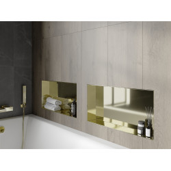 Mexen X-Wall-NR  falba építhetö polc falfülke burkolható keret 60 x 30 cm, arany  - 1951603010 Falfülke