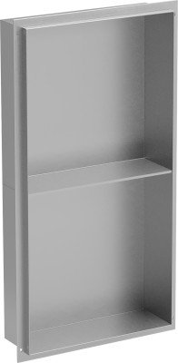 Mexen X-Wall-NR  falba építhetö polc falfülke burkolható keret  polcal 60 x 30 cm, inox - 1911603010S Falfülke