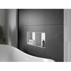 Mexen X-Wall-NR  falba építhetö polc falfülke burkolható keret  polcal 60 x 30 cm, fehér - 1921603010S Falfülke Falfülke 406594 Mexen