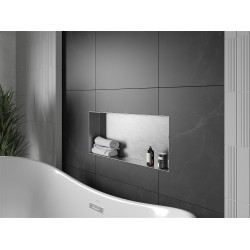 Mexen X-Wall-NR  falba építhetö polc falfülke burkolható keret 75 x 30 cm, inox - 1911753010 Falfülke Falfülke 406959 Mexen