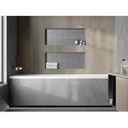 Mexen X-Wall-NR  falba építhetö polc falfülke burkolható keret 75 x 30 cm, inox - 1911753010 Falfülke