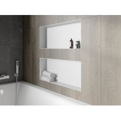 Mexen X-Wall-NR  falba építhetö polc falfülke burkolható keret 75 x 30 cm, fehér  - 1921753010 Falfülke