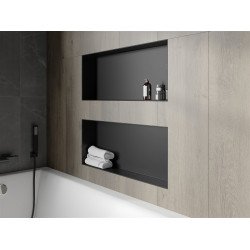 Mexen X-Wall-NR  falba építhetö polc falfülke burkolható keret 75 x 30 cm, fekete  - 1971753010 Falfülke