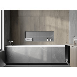 Mexen X-Wall-NR  falba építhetö polc falfülke burkolható keret 90 x 30 cm, inox - 1911903010 Falfülke