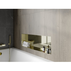 Mexen X-Wall-NR  falba építhetö polc falfülke burkolható keret 90 x 30 cm, arany  - 1951903010 Falfülke