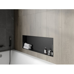 Mexen X-Wall-NR  falba építhetö polc falfülke burkolható keret 90 x 30 cm, fekete  - 1971903010 Falfülke